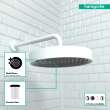 Hansgrohe Rainfinity Showerhead 250 1-Jet, 2.5 Gpm In Matte White, 26228701