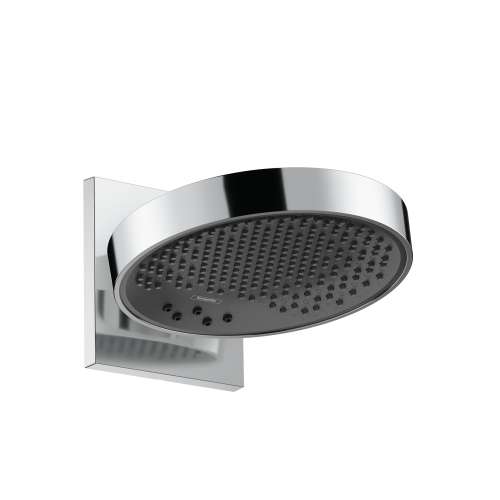 Hansgrohe Rainfinity Showerhead 250 3-Jet With Wall Connector Trim, 2.5 Gpm In Chrome, 26232001