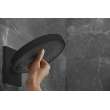 Hansgrohe Rainfinity Showerhead 250 3-Jet With Wall Connector Trim, 2.5 Gpm In Matte Black, 26232671