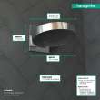 Hansgrohe Rainfinity Showerhead 250 3-Jet With Wall Connector Trim