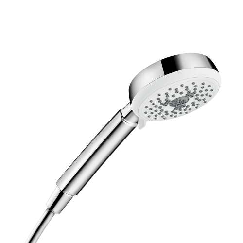 Hansgrohe Crometta 100 Handshower 3-Jet, 1.75 Gpm In White/Chrome, 26833401