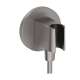 Hansgrohe Fixfit S Wall Outlet With Handshower Holder In Brushed Black Chrome, 26888341