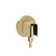 Hansgrohe Fixfit S Wall Outlet With Handshower Holder In Polished Gold Optic, 26888991