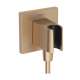 Hansgrohe Fixfit E Wall Outlet With Handshower Holder In Brushed Bronze, 26889141