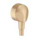 Hansgrohe Fixfit Wall Outlet With Check Valves In Brushed Bronze, 27458143