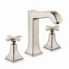 31307821 Metropol Classic Widespread Faucet 160 with Cross Handles and Pop-Up Drain, 1.2 GPM, In Brushed Nickel