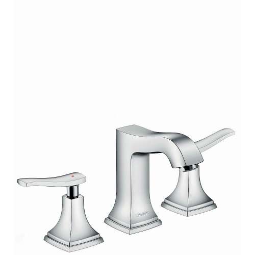 31330001 Metropol Classic Widespread Faucet 110 with Lever Handles and Pop-Up Drain, 1.2 GPM, In Chrome