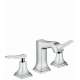 31330001 Metropol Classic Widespread Faucet 110 with Lever Handles and Pop-Up Drain, 1.2 GPM, In Chrome