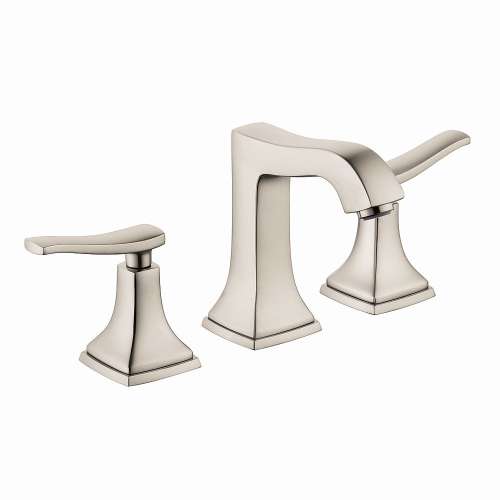 31330821 Metropol Classic Widespread Faucet 110 with Lever Handles and Pop-Up Drain, 1.2 GPM, In Brushed Nickel