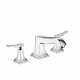 31428001 Metropol Classic 3-Hole Roman Tub Set Trim with Lever Handles, In Chrome