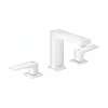 Hansgrohe Metropol Widespread Faucet 110 With Lever Handles And Pop-Up Drain, 1.2 Gpm In Matte White, 32516701