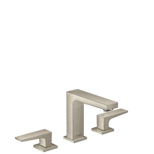 32516821 Metropol Widespread Faucet 110 with Lever Handles and Pop-Up Drain, 1.2 GPM, In Brushed Nickel