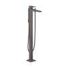 Hansgrohe Metropol Freestanding Tub Filler Trim With Lever Handle And 1.75 Gpm Handshower In Brushed Black Chrome, 32532341