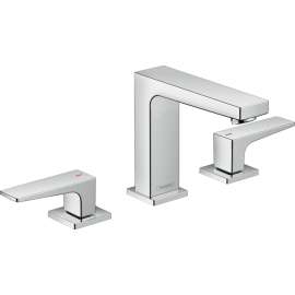32528001-M Metropol Widespread Faucet 110 with Lever Handles and Pop-Up Drain in Chrome