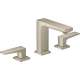 32528821 Metropol Widespread Faucet 110 with Lever Handles and Pop-Up Drain in Brushed Nickel