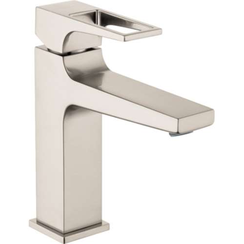 Metropol 74524821 Single-Hole Faucet 110 with Loop Handle and Pop-Up Drain in Brushed Nickel