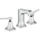 Metropol Classic 31333001 Widespread Faucet 110 with Lever Handles and Pop-Up Drain in Chrome