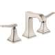 Metropol Classic 31333821 Widespread Faucet 110 with Lever Handles and Pop-Up Drain in Brushed Nickel
