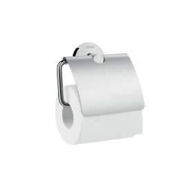 Hansgrohe Logis Universal Toilet Paper Holder With Cover In Chrome, 41723000