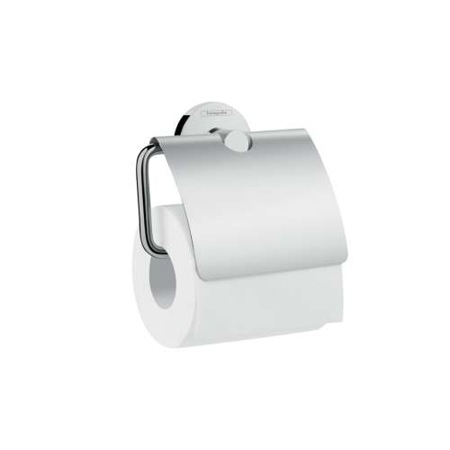 Hansgrohe Logis Universal Toilet Paper Holder With Cover In Chrome, 41723000