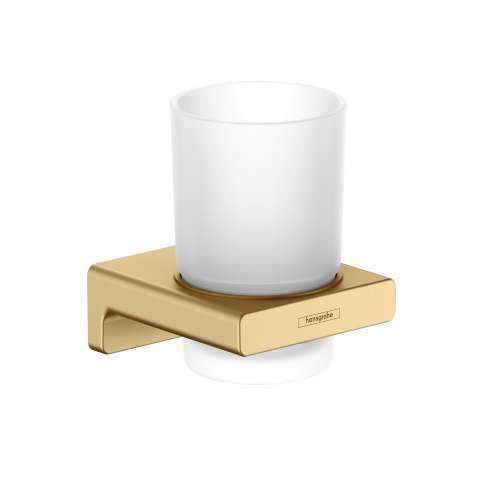 Hansgrohe Addstoris Tumbler In Brushed Gold Optic, 41749250