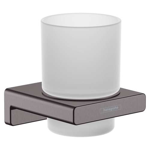 Hansgrohe Addstoris Tumbler In Brushed Black Chrome, 41749340