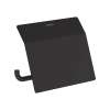 Hansgrohe Addstoris Toilet Paper Holder With Cover In Matte Black, 41753670