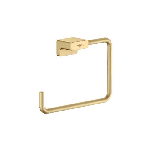 Hansgrohe Addstoris Towel Ring In Brushed Gold Optic, 41754250