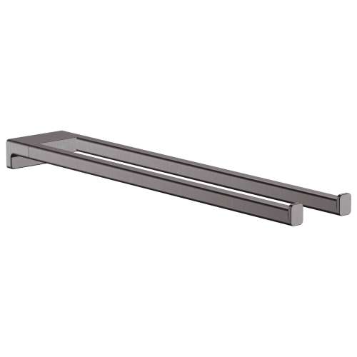 Hansgrohe Addstoris Dual  Towel Bar In Brushed Black Chrome, 41770340