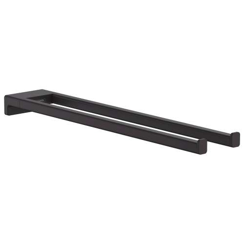 Hansgrohe Addstoris Dual  Towel Bar In Matte Black, 41770670