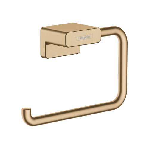 Hansgrohe Addstoris Toilet Paper Holder Without Cover In Brushed Bronze, 41771140