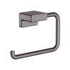 Hansgrohe Addstoris Toilet Paper Holder Without Cover In Brushed Black Chrome, 41771340