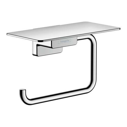 Hansgrohe Addstoris Toilet Paper Holder With Shelf In Chrome, 41772000
