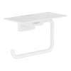 Hansgrohe Addstoris Toilet Paper Holder With Shelf In Matte White, 41772700