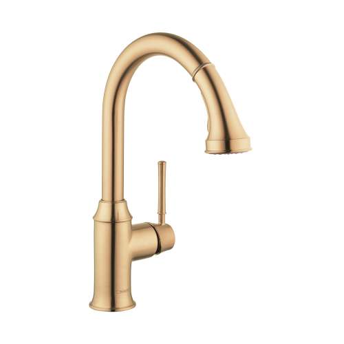 Hansgrohe Talis C Higharc Kitchen Faucet, 2-Spray Pull-Down, 1.75 Gpm In Brushed Bronze, 4215140