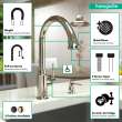 Hansgrohe Talis C Higharc Kitchen Faucet, 2-Spray Pull-Down, 1.75 Gpm In Polished Nickel, 4215830