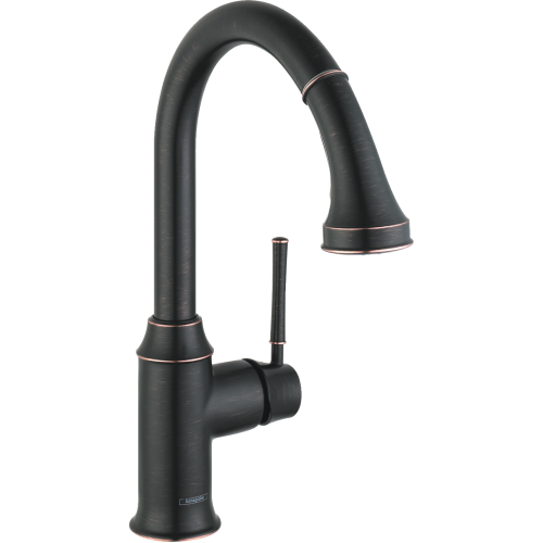 Hansgrohe Talis C Higharc Kitchen Faucet, 2-Spray Pull-Down, 1.75 Gpm In Rubbed Bronze, 4215920