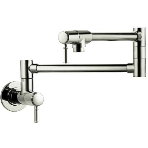 Hansgrohe Talis C Pot Filler, Wall-Mounted, 2.5 Gpm In Polished Nickel, 4218830