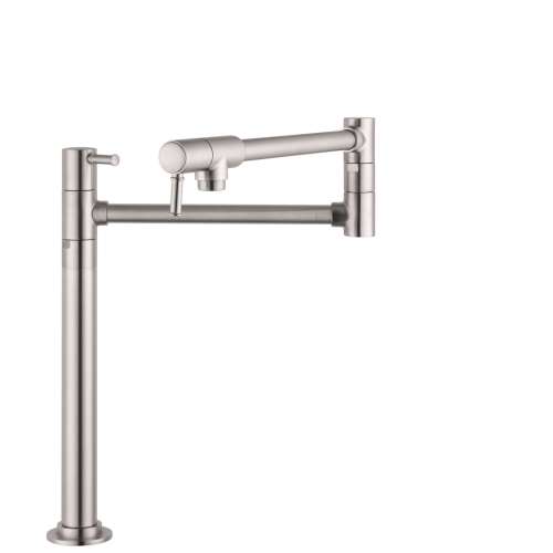 Hansgrohe Talis C Pot Filler, Deck-Mounted In Stainless Steel Optic, 4219800