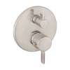 Hansgrohe Ecostat Thermostatic Trim S With Volume Control And Diverter In Brushed Nickel, 4231820