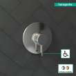 Hansgrohe Ecostat Pressure Balance Trim S In Chrome, 4233000