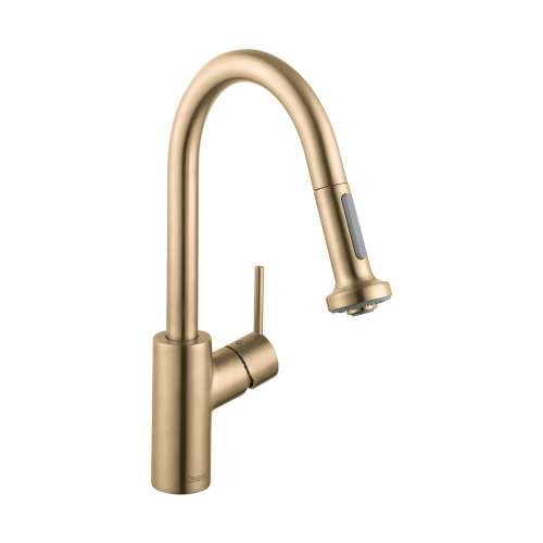 Hansgrohe Talis S² Prep Kitchen Faucet, 2-Spray Pull-Down, 1.75 Gpm In Brushed Gold Optic, 4286250