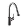Hansgrohe Talis S² Prep Kitchen Faucet, 2-Spray Pull-Down, 1.75 Gpm In Brushed Black Chrome, 4286340