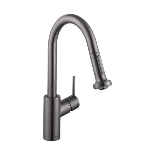 Hansgrohe Talis S² Prep Kitchen Faucet, 2-Spray Pull-Down, 1.75 Gpm In Brushed Black Chrome, 4286340