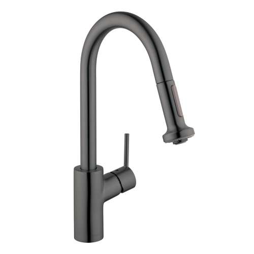Hansgrohe Talis S² Higharc Kitchen Faucet, 2-Spray Pull-Down, 1.5 Gpm In Brushed Black Chrome, 4310341