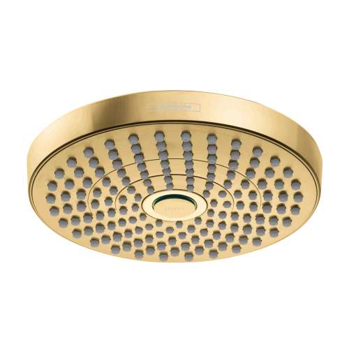 Hansgrohe Croma Select S Showerhead 180 2-Jet, 1.8 Gpm In Brushed Gold Optic, 4388250