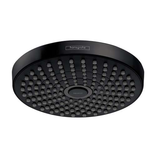 Hansgrohe Croma Select S Showerhead 180 2-Jet, 1.8 Gpm In Matte Black, 4388670