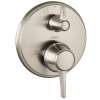 Hansgrohe Ecostat Classic Pressure Balance Trim With Diverter, Round In Brushed Nickel, 4449820