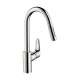 Hansgrohe Focus Higharc Kitchen Faucet, 2-Spray Pull-Down, 1.75 Gpm In Chrome, 4505000