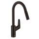 Hansgrohe Focus Higharc Kitchen Faucet, 2-Spray Pull-Down, 1.75 Gpm In Matte Black, 4505670